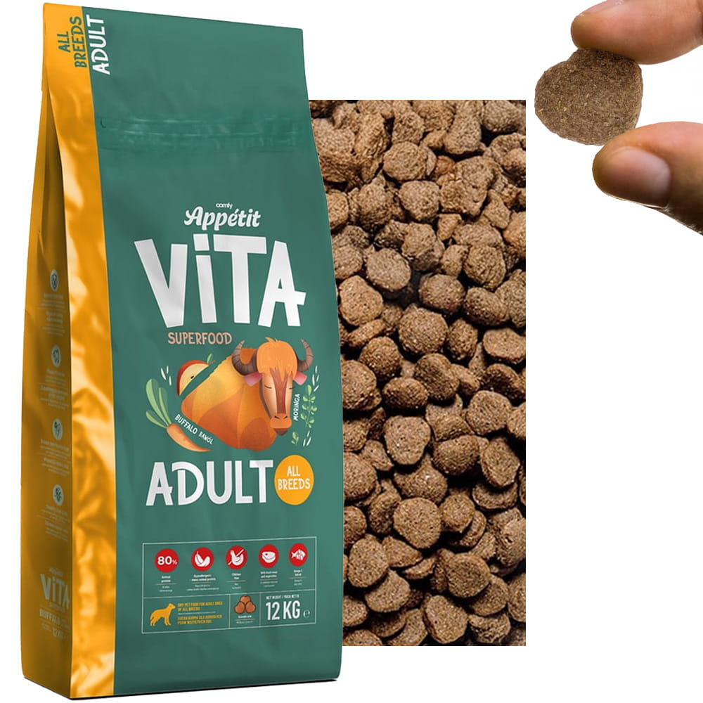 Comfy Appetit Vita Buffalo Karma Sucha Dla Dorosłych Psów Bawół 12kg